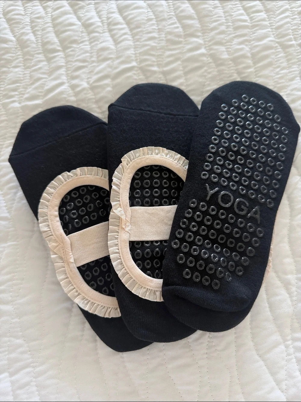 3 pairs Non-slip socks yoga/pilates/barre